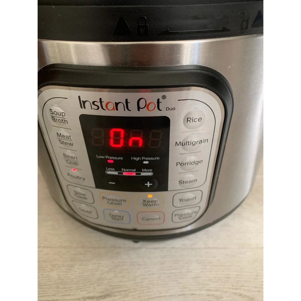 Instant Pot Duo 7-in-1 Electric Pressure Cooker Stainless Steel 6 Quart Silver